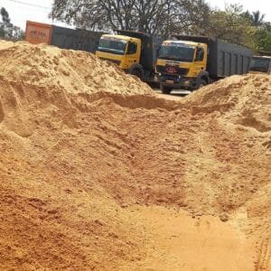 River Sand, Sea Sand & Playground Sand Delivery in Sarjapur & Whitefield, Bangalore