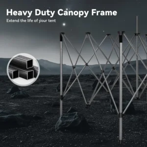 10x15 Pop up Canopy Tent Heavy Duty Gazebo with 4 Sidewalls,UPF 50+ All Weather Waterproof Commercial Outdoor Wedding Party Tent